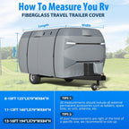 MOFEEZ Fiberglass Travel Trailer Cover, 9-Layer Waterproof 13-16ft RV Cover - image 7