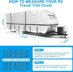 Mofeez Travel Trailer RV Cover 420D Oxford 24'-27' Camper Cover RV Covers - image 7
