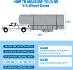 MOFEEZ 5th Wheel RV Cover 37-41ft, 9 Layers Top Fifth Wheel Camper Cover - image 8