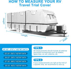 Mofeez Travel Trailer RV Cover 420D Oxford 20'-22' Camper Cover RV Covers - image 7