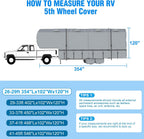 MOFEEZ 5th Wheel RV Cover 26-29ft, 9 Layers Top Fifth Wheel Camper Cover - image 8