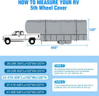 MOFEEZ 5th Wheel RV Cover 33-37ft, 9 Layers Top Fifth Wheel Camper Cover - image 8