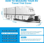 Mofeez Travel Trailer RV Cover 420D Oxford 22'-24' Camper Cover RV Covers - image 7