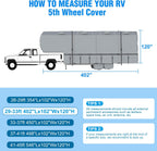 MOFEEZ 5th Wheel RV Cover 29-33ft, 9 Layers Top Fifth Wheel Camper Cover - image 8