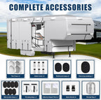 MOFEEZ 5th Wheel RV Cover 26-29ft, 420D Oxford Fabric Fifth Wheel Cover - image 6