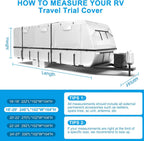 Mofeez Travel Trailer RV Cover 420D Oxford 18'-20' Camper Cover RV Covers - image 7