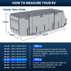 Mofeez Travel Trailer RV Cover 7 Layers for 27'-30' Camper Cover RV Covers - image 9