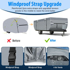 MOFEEZ Pop Up Folding Camper Cover, 9 Layers 10-12ft Tent Trailer Cover - image 9