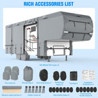 MOFEEZ 5th Wheel RV Cover 37-41ft, 9 Layers Top Fifth Wheel Camper Cover - image 7