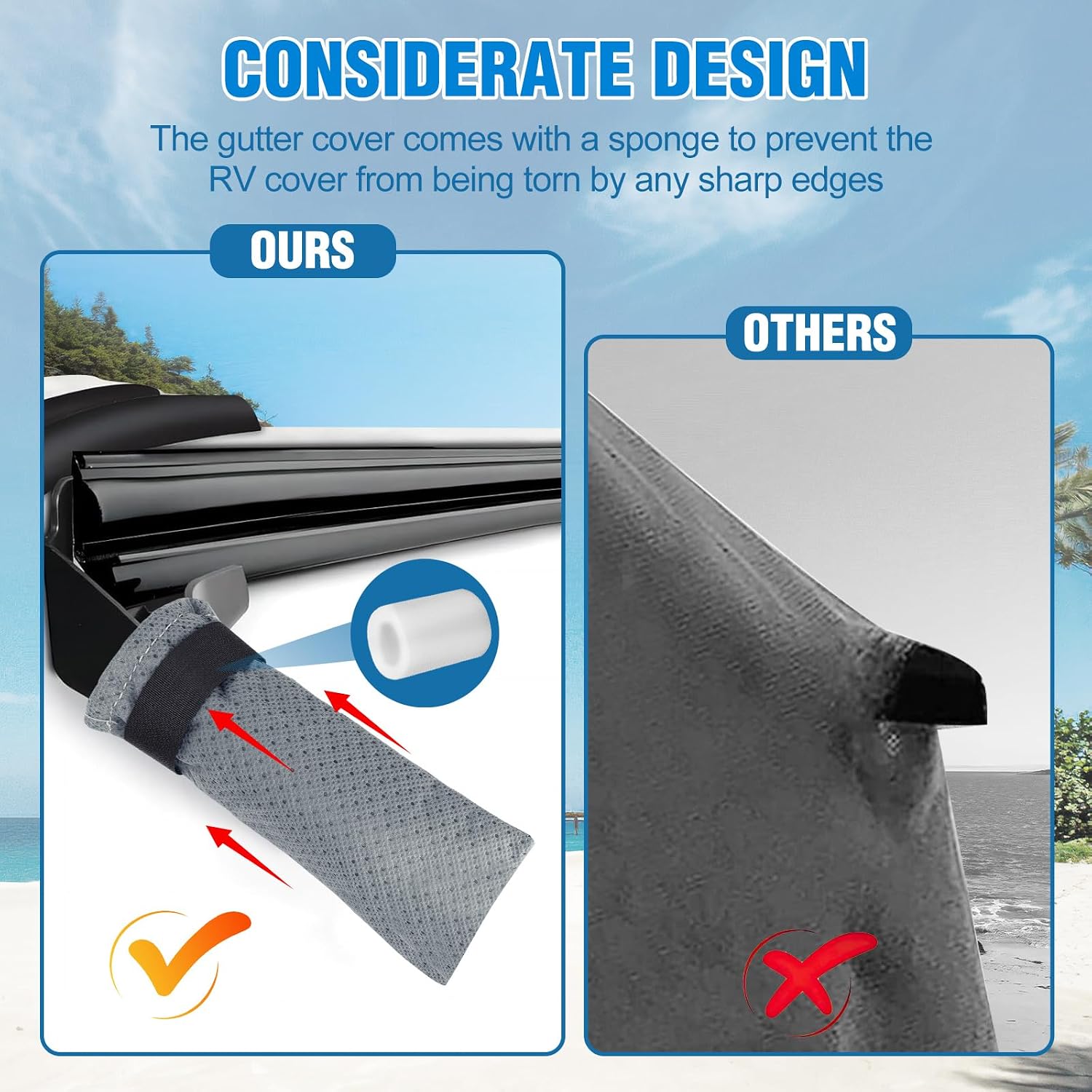 MOFEEZ Class C RV Cover 23-26ft, 9 Layers Top Waterproof Camper Cover - image 8