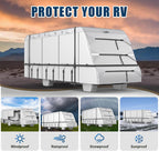 MOFEEZ Class C RV Cover 26-29ft, 420D Oxford Fabric Class C Motorhome Cover - image 3
