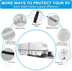 Mofeez Travel Trailer RV Cover 420D Oxford 24'-27' Camper Cover RV Covers - image 3