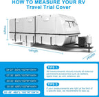 Mofeez Travel Trailer RV Cover 420D Oxford 35'-38' Camper Cover RV Covers - image 7