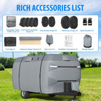 MOFEEZ Fiberglass Travel Trailer Cover, 9 Layers Waterproof 8-10ft RV Cover - image 6