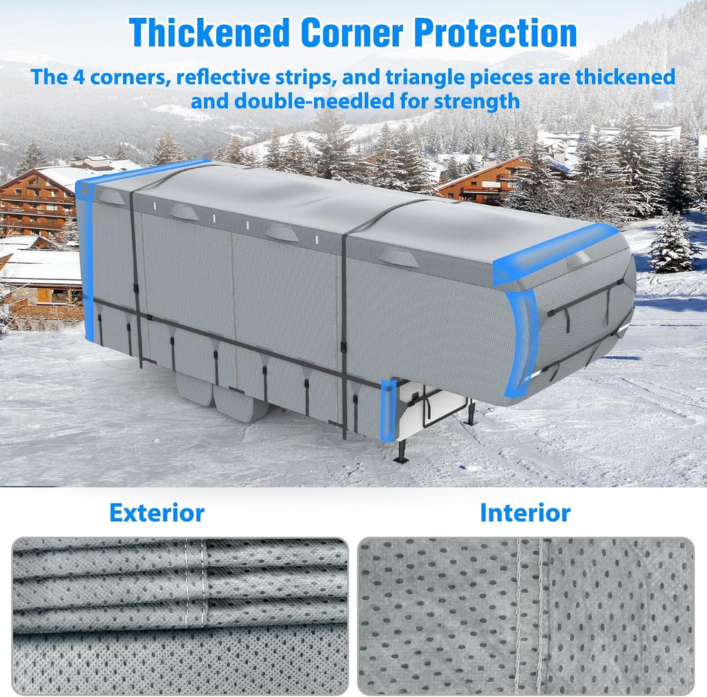 MOFEEZ 5th Wheel RV Cover 37-41ft, 9 Layers Top Fifth Wheel Camper Cover - image 9