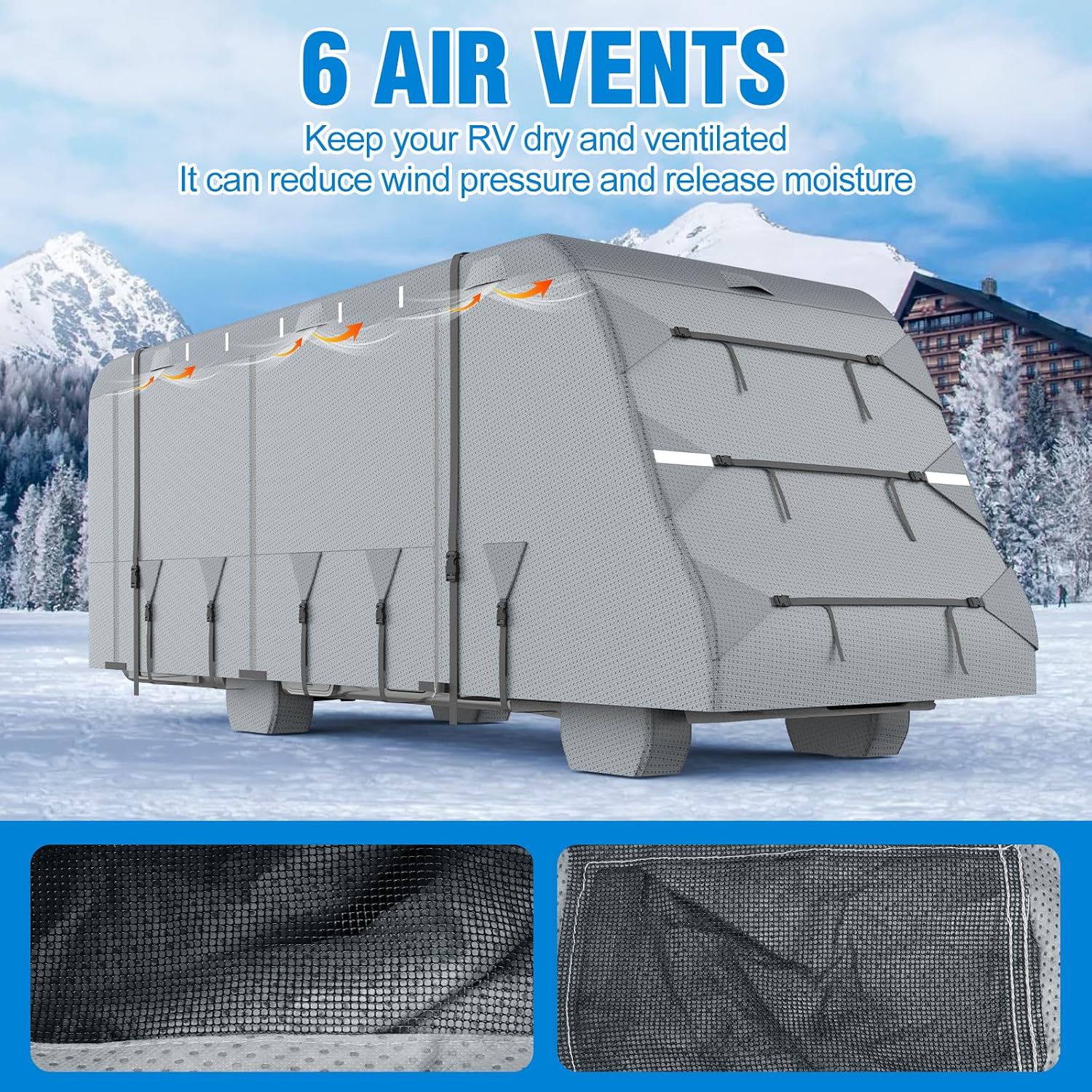 MOFEEZ Class C RV Cover 23-26ft, 9 Layers Top Waterproof Camper Cover - image 7