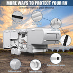 MOFEEZ 5th Wheel RV Cover 26-29ft, 420D Oxford Fabric Fifth Wheel Cover - image 5