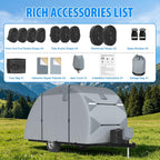 MOFEEZ Teardrop Camper Cover, 10-12ft RV Cover for Rpod with Jack Cover - image 7