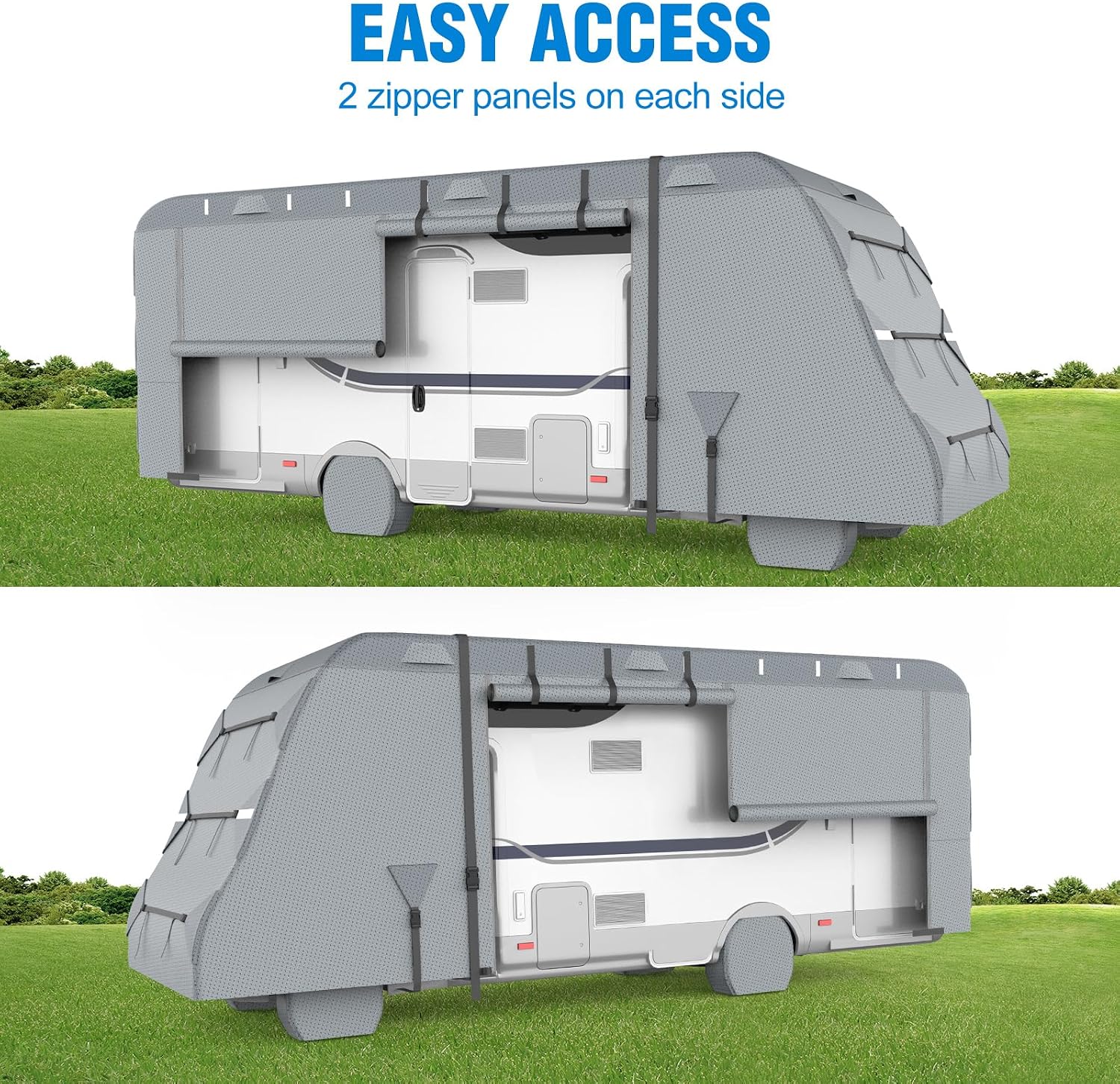 MOFEEZ Class C RV Cover 23-26ft, 9 Layers Top Waterproof Camper Cover - image 3