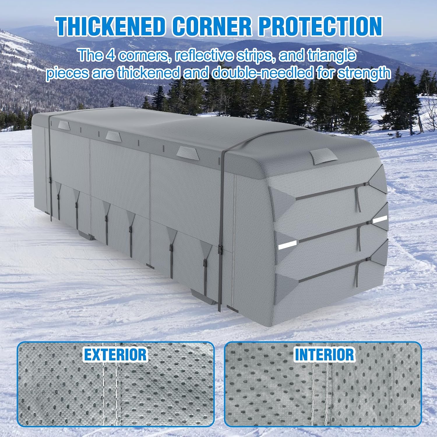 MOFEEZ Class A RV Cover 31-34ft, 9 Layers Top Waterproof Motorhome Cover - image 9