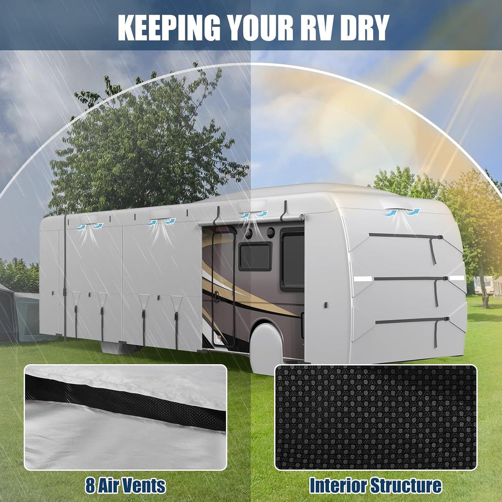 MOFEEZ Class A RV Cover 31-34ft, 420D Oxford Fabric Class A Motorhome Cover - image 3