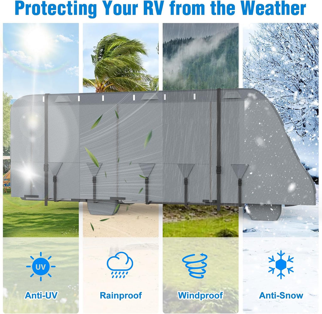 MOFEEZ Class C RV Cover 23-26ft, 9 Layers Top Waterproof Camper Cover - image 4