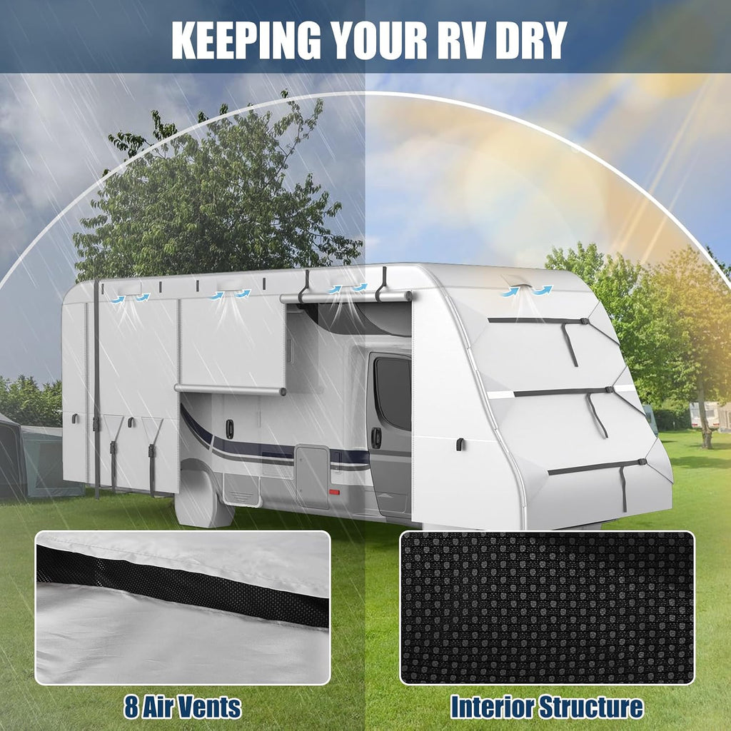 MOFEEZ Class C RV Cover 23-26ft, 420D Oxford Fabric Class C Motorhome Cover - image 8