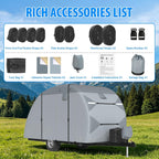 MOFEEZ Teardrop Camper Cover, 5-8ft RV Cover for Rpod with Jack Cover - image 7