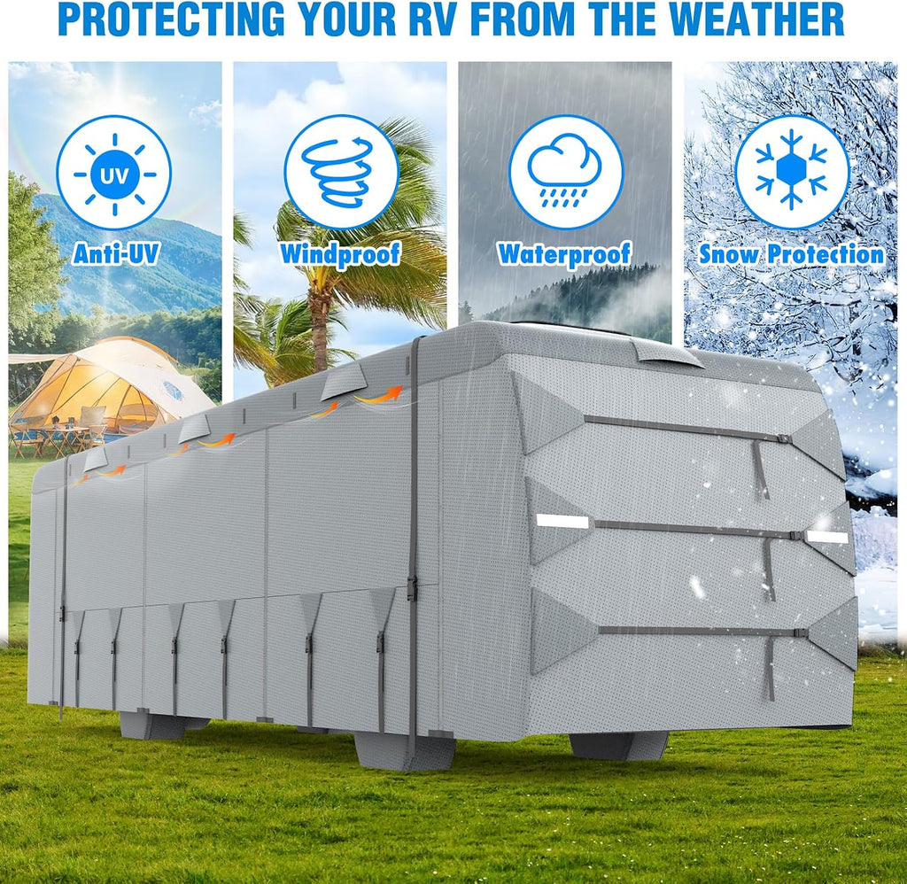 MOFEEZ Class A RV Cover 37-40ft, 9 Layers Top Waterproof Motorhome Cover - image 3