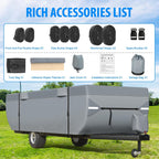 MOFEEZ Pop Up Folding Camper Cover, 9 Layers 14-16ft Tent Trailer Cover - image 6