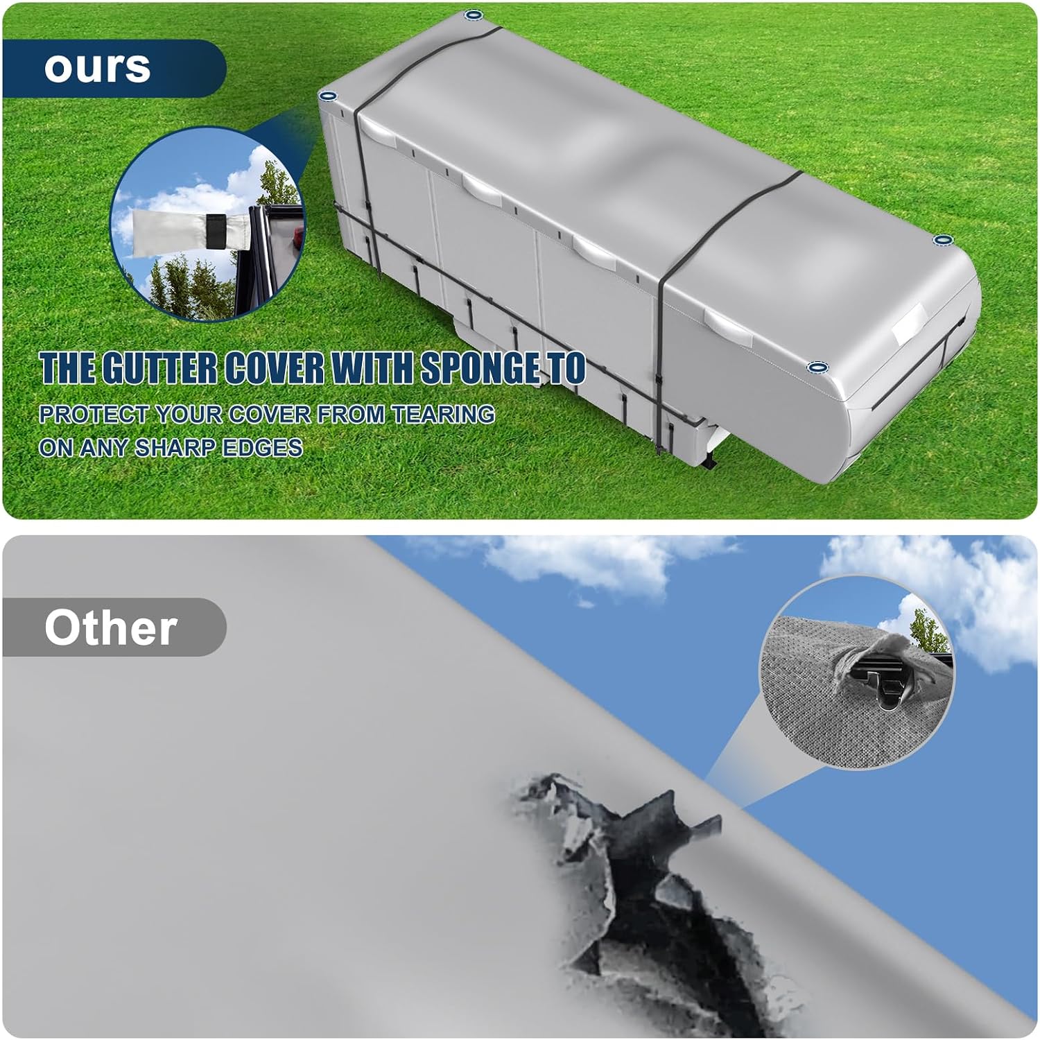 MOFEEZ 5th Wheel RV Cover 26-29ft, 420D Oxford Fabric Fifth Wheel Cover - image 9