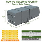 Mofeez Travel Trailer RV Cover 9 Layers for 33'-35' Camper Cover RV Covers